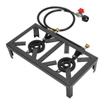 Portable Double Burner Outdoor Gas Stove