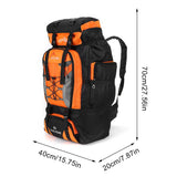 80L Mountaineering Backpack Large Capacity