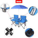 Portable Outdoor 2-Seat Folding Chair