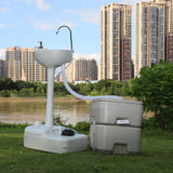 Outdoor Portable Camping Sink with Toilet