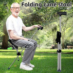2-in-1 Folding Cane and Chair Foldable