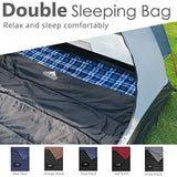 Cotton Flannel Double Sleeping Bag for Camping