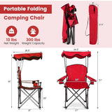 Camping Chair with Canopy Shade