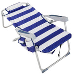 63*70*99cm Heightened Oxford Cloth Silver White Chair