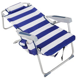 63*70*99cm Heightened Oxford Cloth Silver White Chair