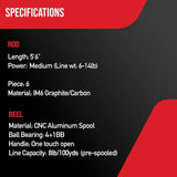 Savvy Rider Backpacker All-in-One Fishing Combo