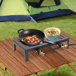 Portable Double Burner Outdoor Gas Stove