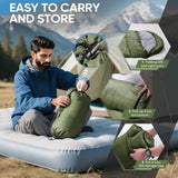 Portable waterproof camping sleeping bag
