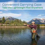 Fly Fishing Rod and Reel Combo with Carrying Case