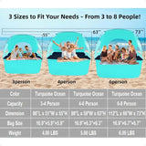 Beach Tent Portable Sun Shelter for 2 3 4