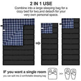 Cotton Flannel Double Sleeping Bag for Camping