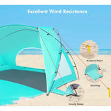Beach Tent Portable Sun Shelter for 2 3 4