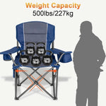 Oversized Camping Chairs,Heavy Duty Support
