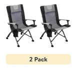 Ozark Trail High Back Camping Chair, Black, Adult