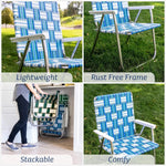 Folding Aluminum Webbed Chair for Camping