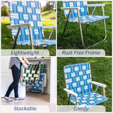 Folding Aluminum Webbed Chair for Camping