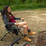 Ozark Trail High Back Camping Chair, Black, Adult