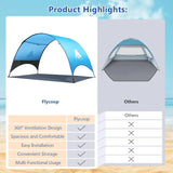 Beach Tent Beach Shade Canopy Compact Fold