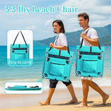 1PC Foldable Beach Lounger, Mat