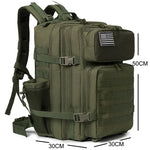 QT&QY 50L Military Tactical Backpack