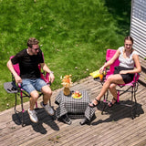 Portable 30.7 Seat Height Tall Folding Camping Chair