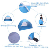 2-3 Person Beach Tent Pop Up Sun Shelter