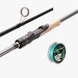 4Piece Carbon Fiber Spinning Rod and Reel Combo