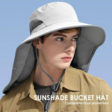 Outdoor Sun Hat Detachable Neck Face Flap