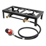 Portable Double Burner Outdoor Gas Stove