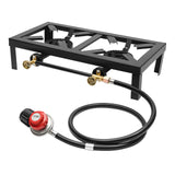 Portable Double Burner Outdoor Gas Stove