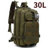 30L/50L 1000D Nylon Waterproof Backpack Fishing Hiking