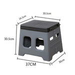 Portable Folding Toilet with Lid Foldable Outdoor Camp