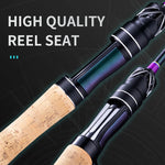 BANCY Ultralight Fishing Rod 6'/5'6" Spinning Casting 2 Pieces