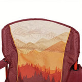 Oversized folding camping chair with cooler