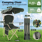 Portable Camping Chair with Canopy - Folding Chair