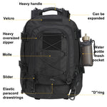 Extra Large 60L Tactical Backpack for Men Women