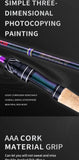 BANCY Ultralight Fishing Rod 6'/5'6" Spinning Casting 2 Pieces