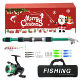 Fishing Pole Set Full Kits Telescopic Fishing Rod and Reel Combo