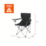 Quad Folding Camp Chair With Cup Holder