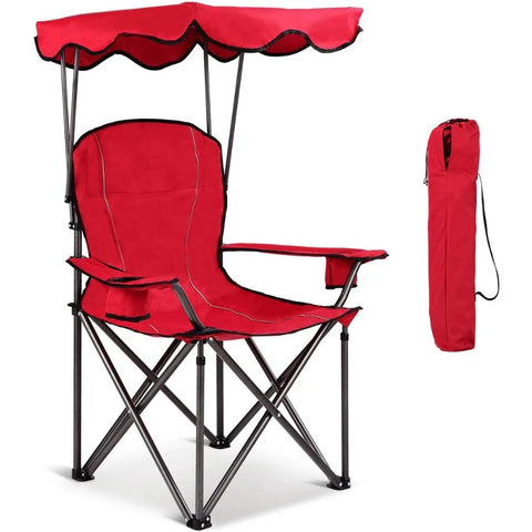 Camping Chair with Canopy Shade