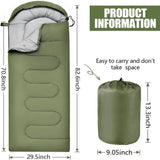 Portable waterproof camping sleeping bag