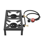 Portable Double Burner Outdoor Gas Stove