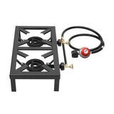 Portable Double Burner Outdoor Gas Stove