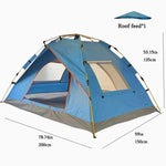 2-Person (blue)/4-Person (white), Extra-Large Tent