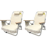 Beach Folding Chair 2 Pack Camping Chairs