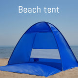 Pop-up beach tent, Camping