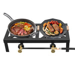 Portable Double Burner Outdoor Gas Stove