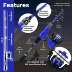 Spinning Fishing Rod and Reel Combo Set