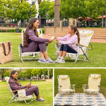 Beach Folding Chair 2 Pack Camping Chairs