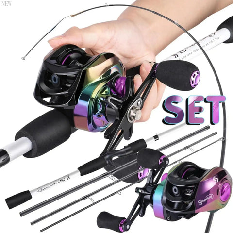 New 1.98M Casting Fishing Set Carbon